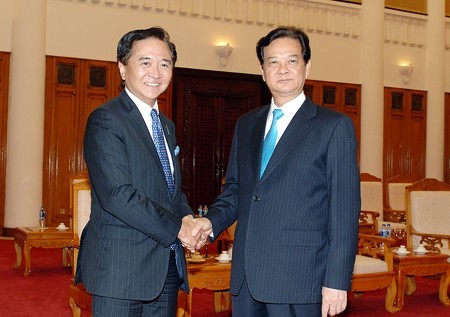 Thủ tướng Nguyễn Tấn Dũng tiếp Thống đốc tỉnh Kanagawa, Nhật Bản  - ảnh 1